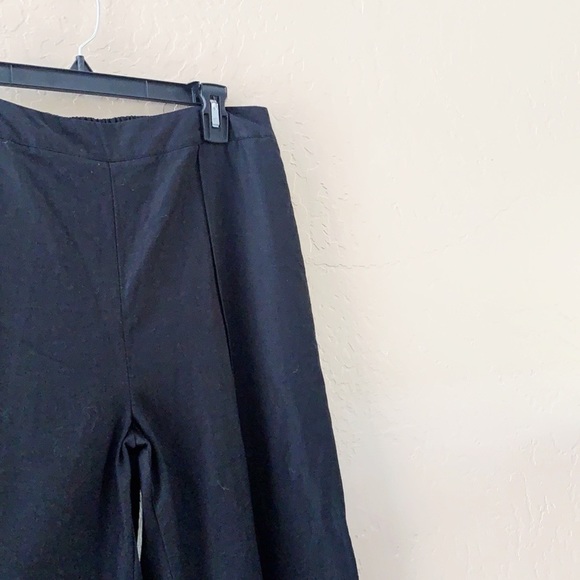 Coldwater Creek Black Linen Cropped Pants‎ - Picture 2 of 9